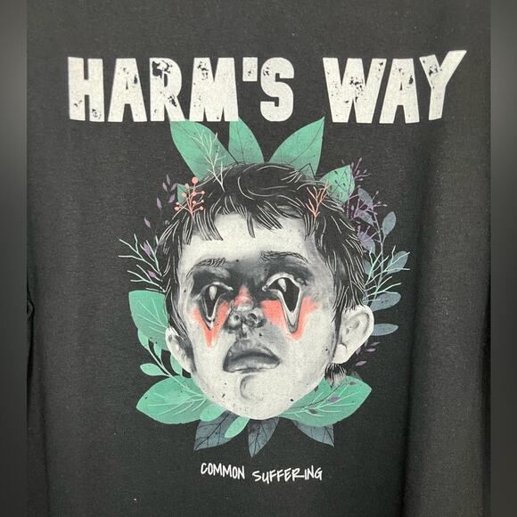 HARM’S WAY COMMON SUFFERING HARDCORE BAND CONCERT TEE SHIRT SIZE XL NWOT - Picture 2 of 2